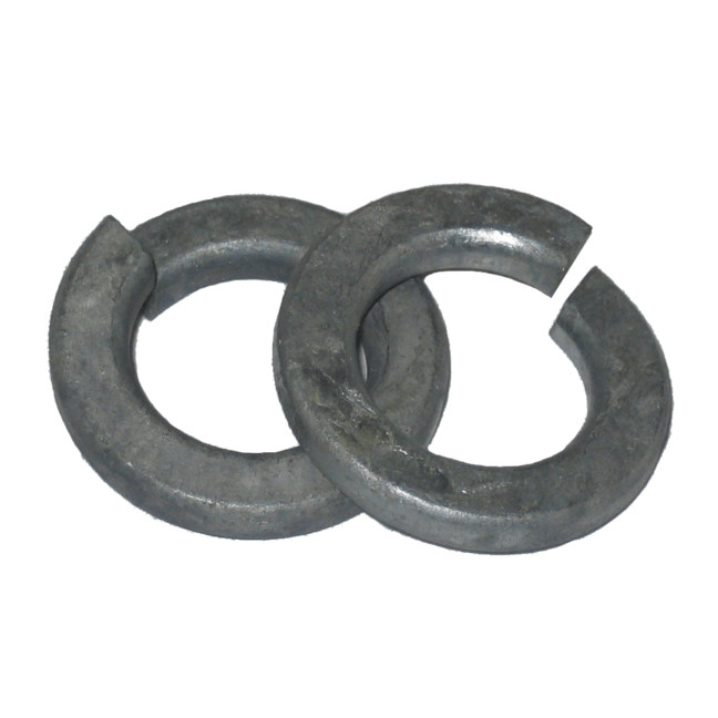 Split Lock Washers Hot Dipped Galvanized BC Fasteners and Tools