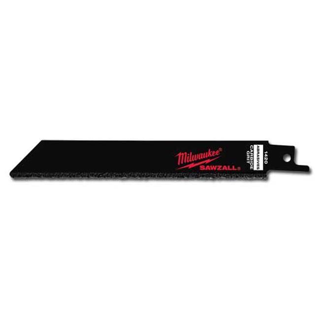 Milwaukee 48001421 6" Carbide Grit Sawzall Blade