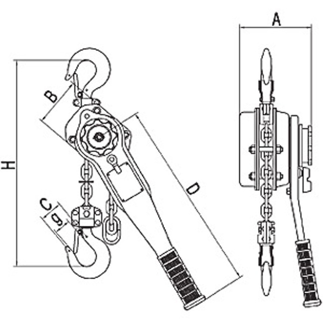 Jet KLP Series Lever Chain Hoist Parts