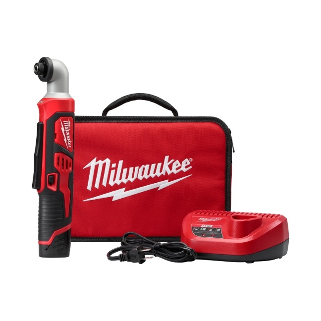 Milwaukee 246721 M12 1/4" Hex Right Angle Impact Driver Kit